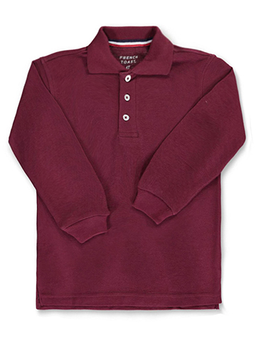 French Toast Unisex L/S Pique Polo - CookiesKids.com
