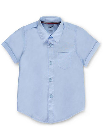 French Toast Unisex S/S Button-Down Shirt (Sizes 8 - 20) - CookiesKids.com