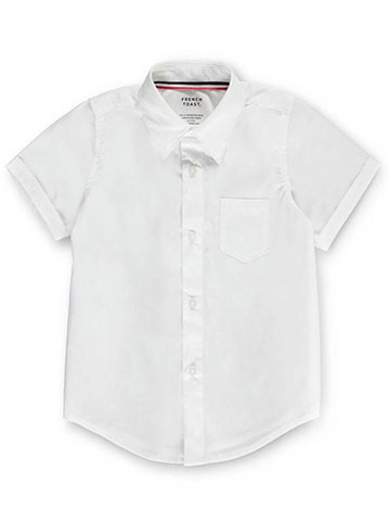 French Toast Unisex S/S Button-Down Shirt (Sizes 8 - 20) - CookiesKids.com