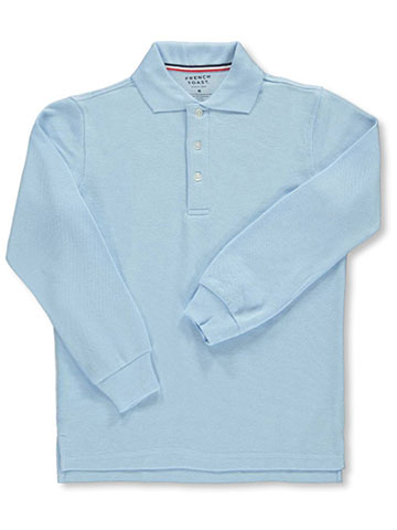 French Toast Unisex L/S Pique Polo - CookiesKids.com