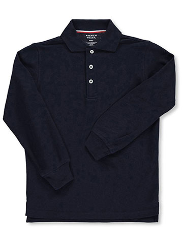 French Toast Unisex L/S Pique Polo - CookiesKids.com