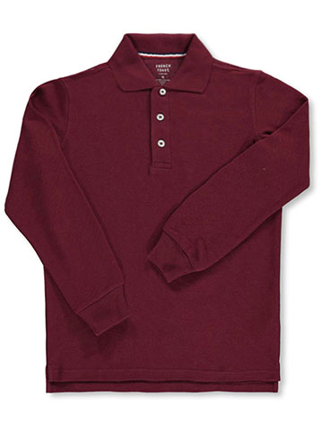 French Toast Unisex L/S Pique Polo - CookiesKids.com