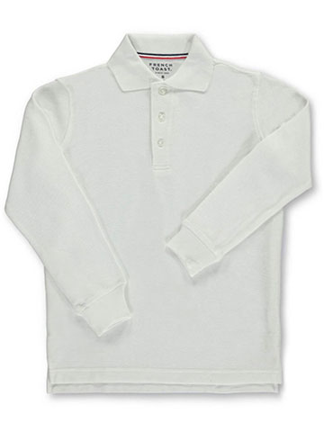 French Toast Unisex L/S Pique Polo - CookiesKids.com