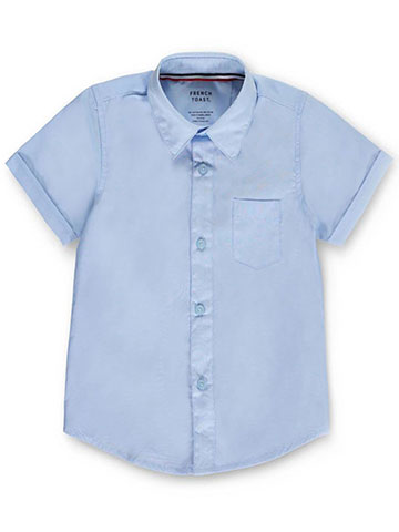 French Toast Unisex Husky S/S Unisex Button-Down Shirt (Husky Sizes) - CookiesKids.com
