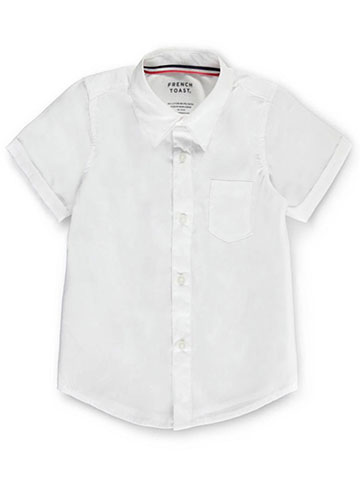 French Toast Unisex Husky S/S Unisex Button-Down Shirt (Husky Sizes) - CookiesKids.com