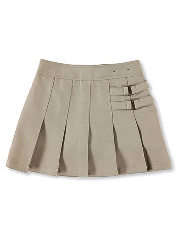 French Toast Little Girls’ Pleated Scooter with Side Buckle Accent (Sizes 2 - 6X) - CookiesKids.com