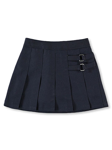 French Toast Little Girls’ Pleated Scooter with Side Buckle Accent (Sizes 2 - 6X) - CookiesKids.com