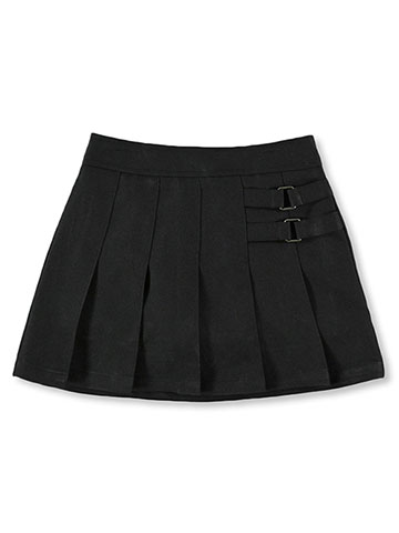 French Toast Little Girls’ Pleated Scooter with Side Buckle Accent (Sizes 2 - 6X) - CookiesKids.com