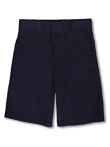 French Toast Unisex Flat Front  Twill Shorts with Adjustable Waist (Sizes 8 - 20) - CookiesKids.com