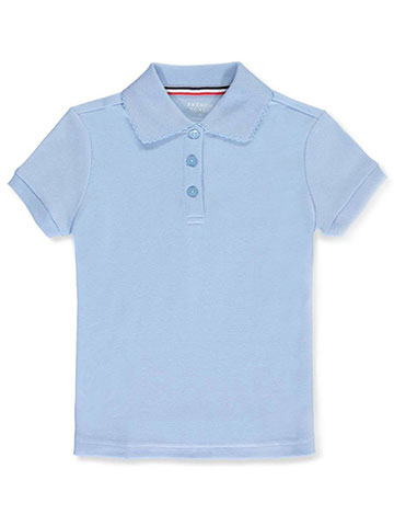 French Toast Girls' Picot Collar S/S Polo - CookiesKids.com