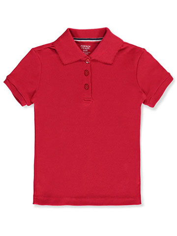French Toast Girls' Picot Collar S/S Polo - CookiesKids.com