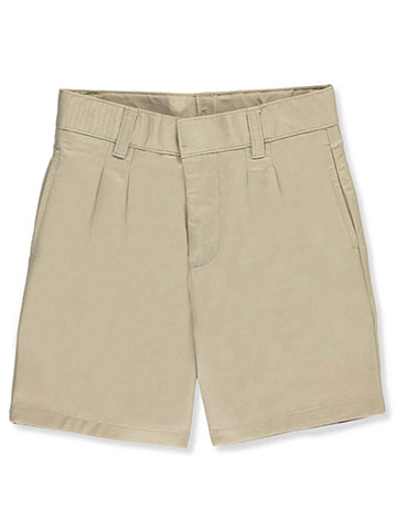 French Toast Unisex Pleated Front Twill Short with Adjustable Waist (Sizes 4 - 7) - CookiesKids.com
