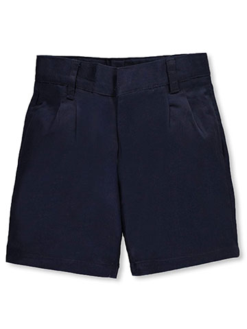 French Toast Pleated Front Unisex Twill Short with Adjustable Waist (Sizes 8 - 20) - CookiesKids.com