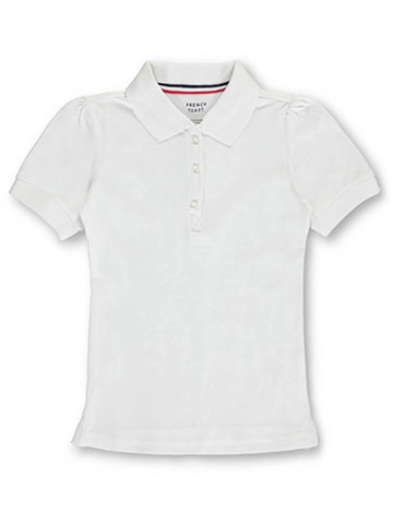 French Toast Girls' S/S Stretch Pique Polo - CookiesKids.com