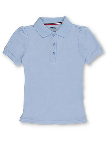 French Toast Girls' S/S Stretch Pique Polo - CookiesKids.com