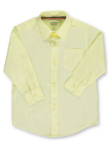 French Toast Little Boys’ Toddler L/S Button-Down Shirt (Sizes 2T - 4T) - CookiesKids.com