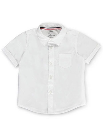French Toast Little Boys’ Toddler S/S Button-Down Shirt (Sizes 2T - 4T) - CookiesKids.com