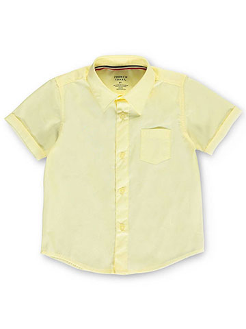 French Toast Little Boys’ Toddler S/S Button-Down Shirt (Sizes 2T - 4T) - CookiesKids.com