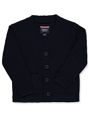 French Toast Little Boys’ Toddler Welt Pocket Cardigan (Sizes 2T - 4T) - CookiesKids.com