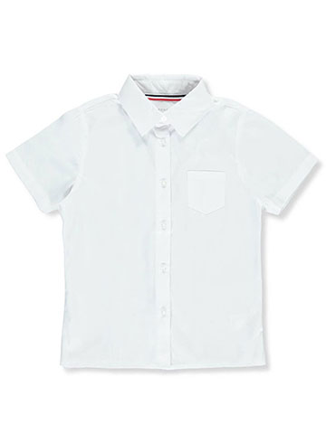 French Toast Big Girls’ Cap Sleeve Button-Down Blouse (Sizes 7 – 20) - CookiesKids.com