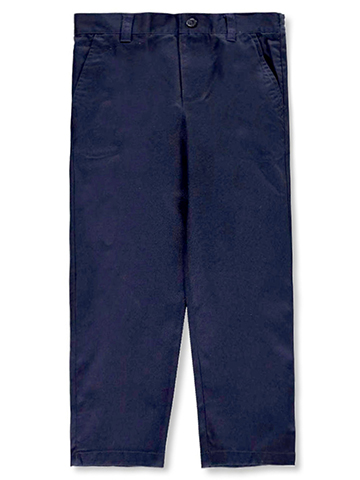 French Toast Boys’ Flat Front Wrinkle No More Relaxed Fit Pants - CookiesKids.com