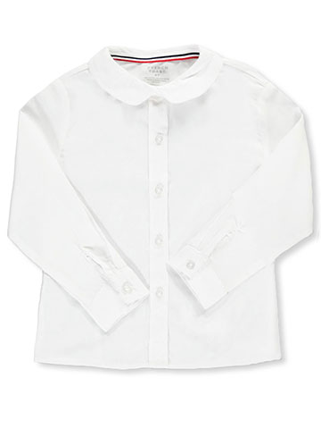French Toast Little Girls' Toddler L/S Peter Pan Blouse (Sizes 2T – 4T) - CookiesKids.com