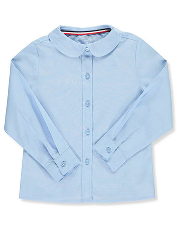 French Toast Little Girls' Toddler L/S Peter Pan Blouse (Sizes 2T – 4T) - CookiesKids.com