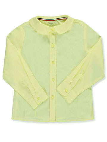 French Toast Little Girls' L/S Peter Pan Blouse (Sizes 4 – 6X) - CookiesKids.com
