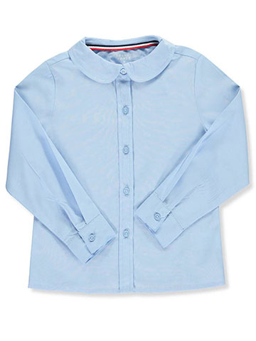 French Toast Big Girls' L/S Peter Pan Blouse (Sizes 7 – 20) - CookiesKids.com
