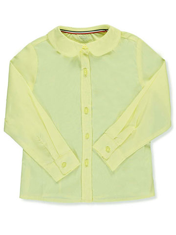 French Toast Big Girls' L/S Peter Pan Blouse (Sizes 7 – 20) - CookiesKids.com