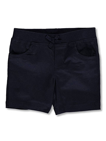 French Toast Little Girls’ Wrinkle No More Pull-On Tie-Front Shorts (Sizes 4 – 6X) - CookiesKids.com