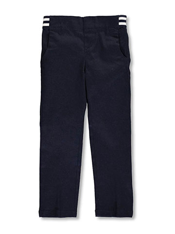 French Toast Little Girls' Pull-On Contrast Waist Pants (Sizes 4 – 6X) - CookiesKids.com
