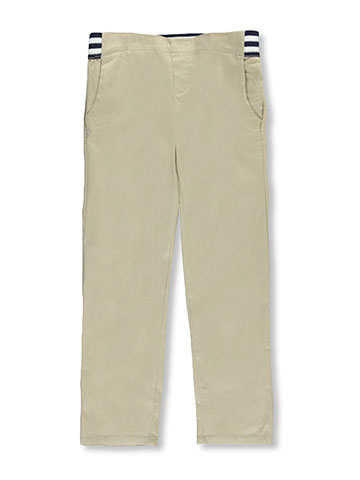 French Toast Little Girls' Pull-On Contrast Waist Pants (Sizes 4 – 6X) - CookiesKids.com