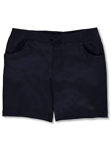 French Toast Big Girls’ Plus Wrinkle No More Pull-On Tie-Front Shorts (Sizes 10.5 – 20.5) - CookiesKids.com