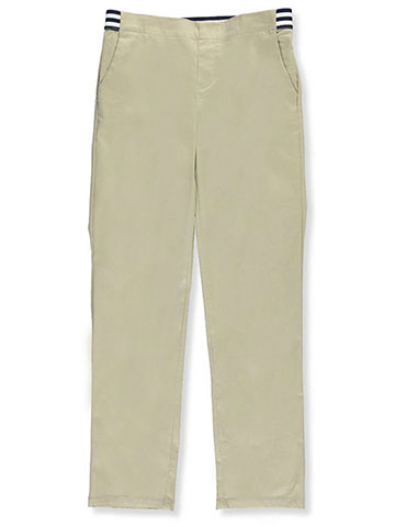 French Toast Big Girls' Plus Size Pull-On Contrast Waist Pants (Sizes 10.5 – 20.5) - CookiesKids.com