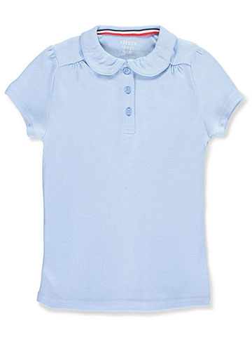 French Toast Big Girls’ S/S Peter Pan Collar Polo (Sizes 7 – 16) - CookiesKids.com