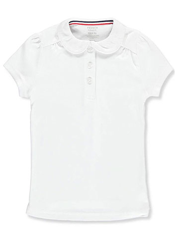 French Toast Big Girls’ S/S Peter Pan Collar Polo (Sizes 7 – 16) - CookiesKids.com