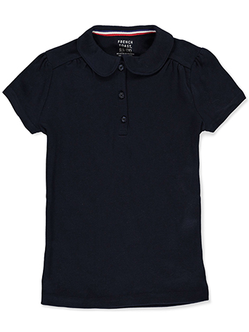 French Toast Big Girls’ S/S Peter Pan Collar Polo (Sizes 7 – 16) - CookiesKids.com