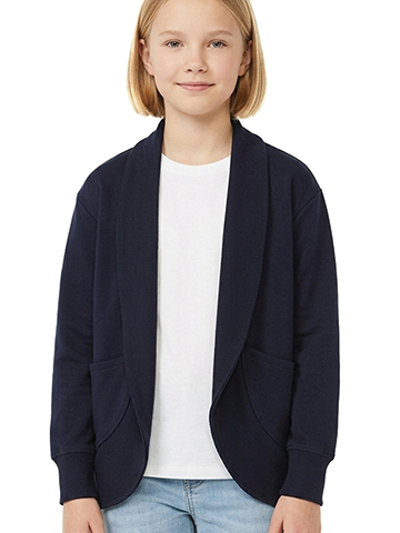 French Toast Girls' French Terry Open-Front Cardigan - CookiesKids.com