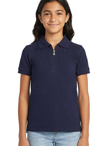 French Toast Girls' Zipper Polo Shirt - CookiesKids.com