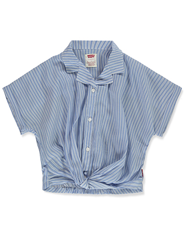 Levi's Girls' Twist Button-Up Top - CookiesKids.com