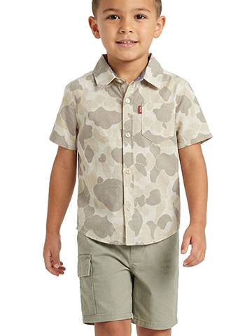 Levi's Boys' 2-Piece Camo Shorts Set Outfit - CookiesKids.com