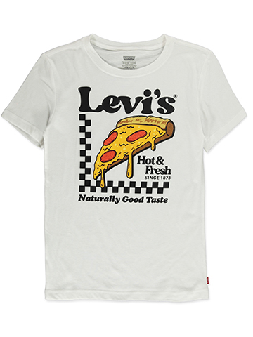 Levi's Hot & Fresh Pizza Graphic T-Shirt - CookiesKids.com