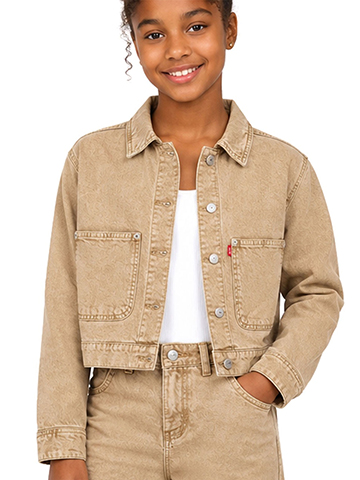 Levi's Girls' Classic Denim Trucker Jacket - CookiesKids.com