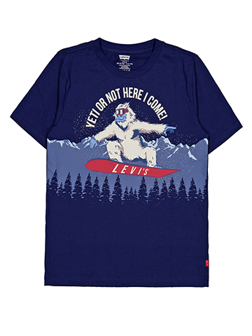 Levi's Boys' Yeti Snowboarder Graphic T-Shirt - CookiesKids.com
