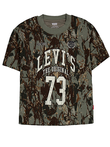 Levi's Boys' 1873 Leaf Print Camo T-Shirt - CookiesKids.com