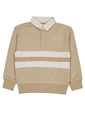 Levi's Boys' Striped Rugby Polo Sweatshirt - CookiesKids.com