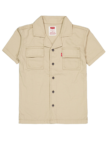 Levi's Boys' Short-Sleeve Cargo Utility Shirt - CookiesKids.com