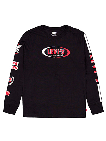 Levi's Boys' Long Sleeve Living Legend Graphic T-Shirt - CookiesKids.com