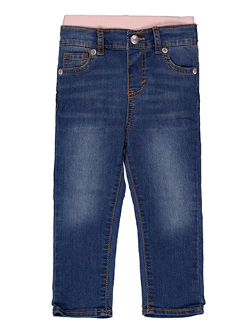Levi's Baby Girls' Pull-On Skinny Jeans with Ribbed Elastic Waistband - CookiesKids.com